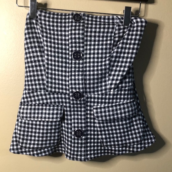 Anthropologie Tops - Eva Franco peplum strapless top